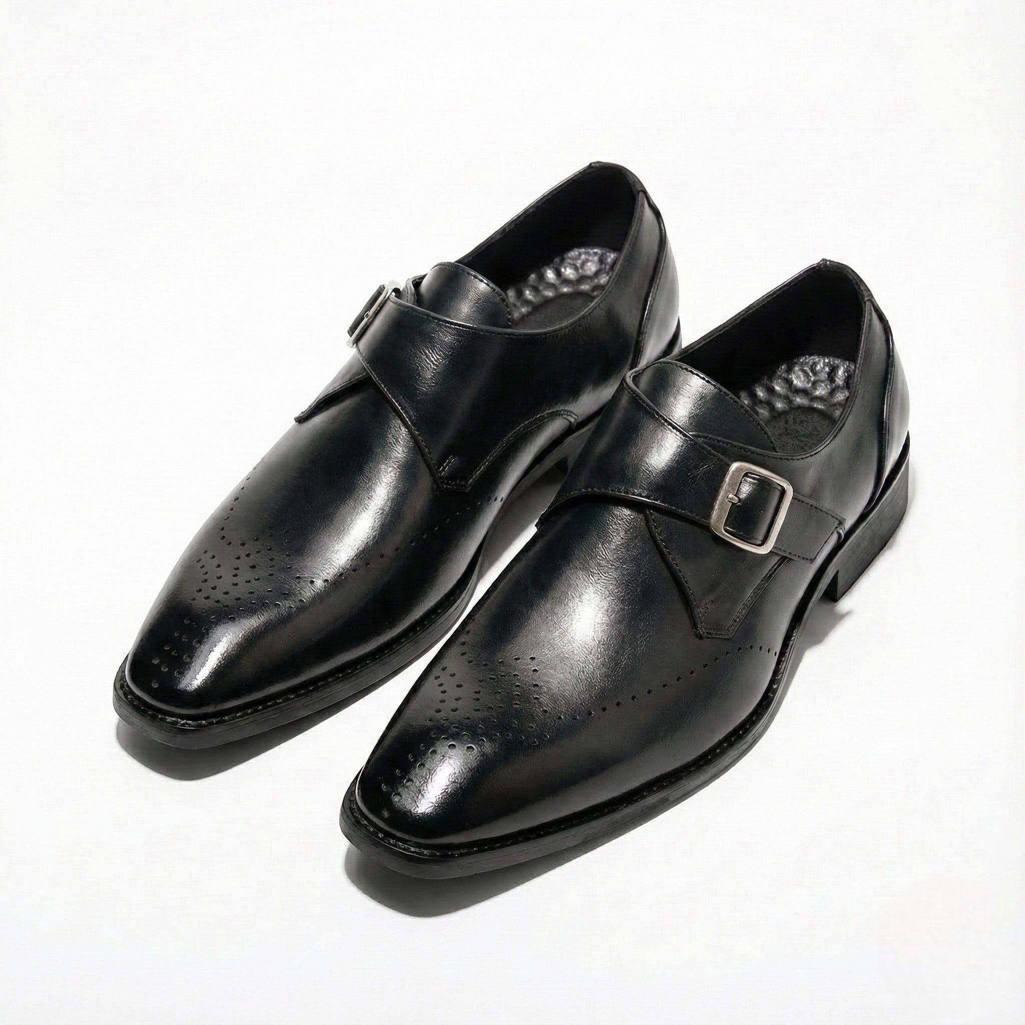 David - Men's Classic Formal Dress Shoes with Polished Finish - Shoes - Black - Jones & Smith