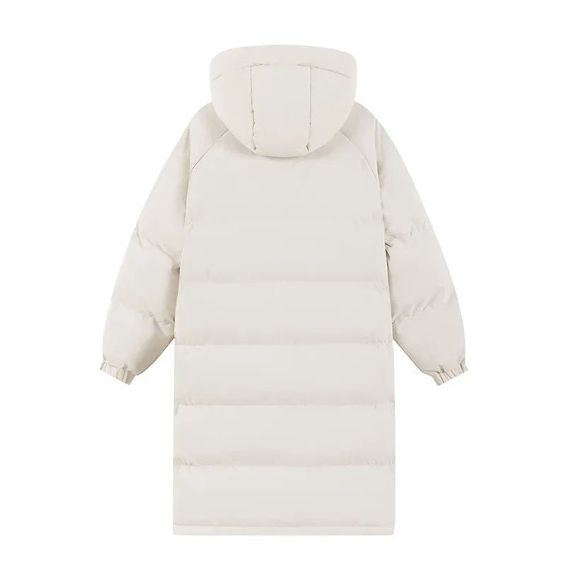 Destiny - Women’s Long Puffer Style Ski Jacket - Ski Jacket - White - Jones & Smith
