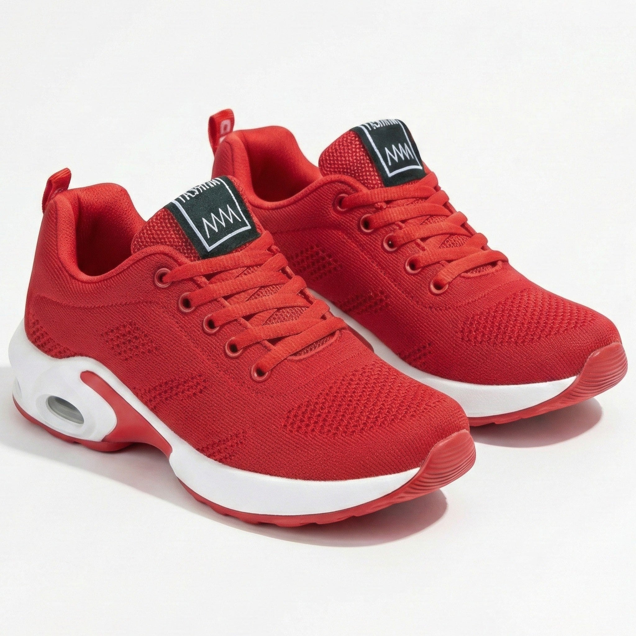 Eleanor - Women's Lightweight Walking Shoes with Air Cushion - Shoes - Red - Jones & Smith