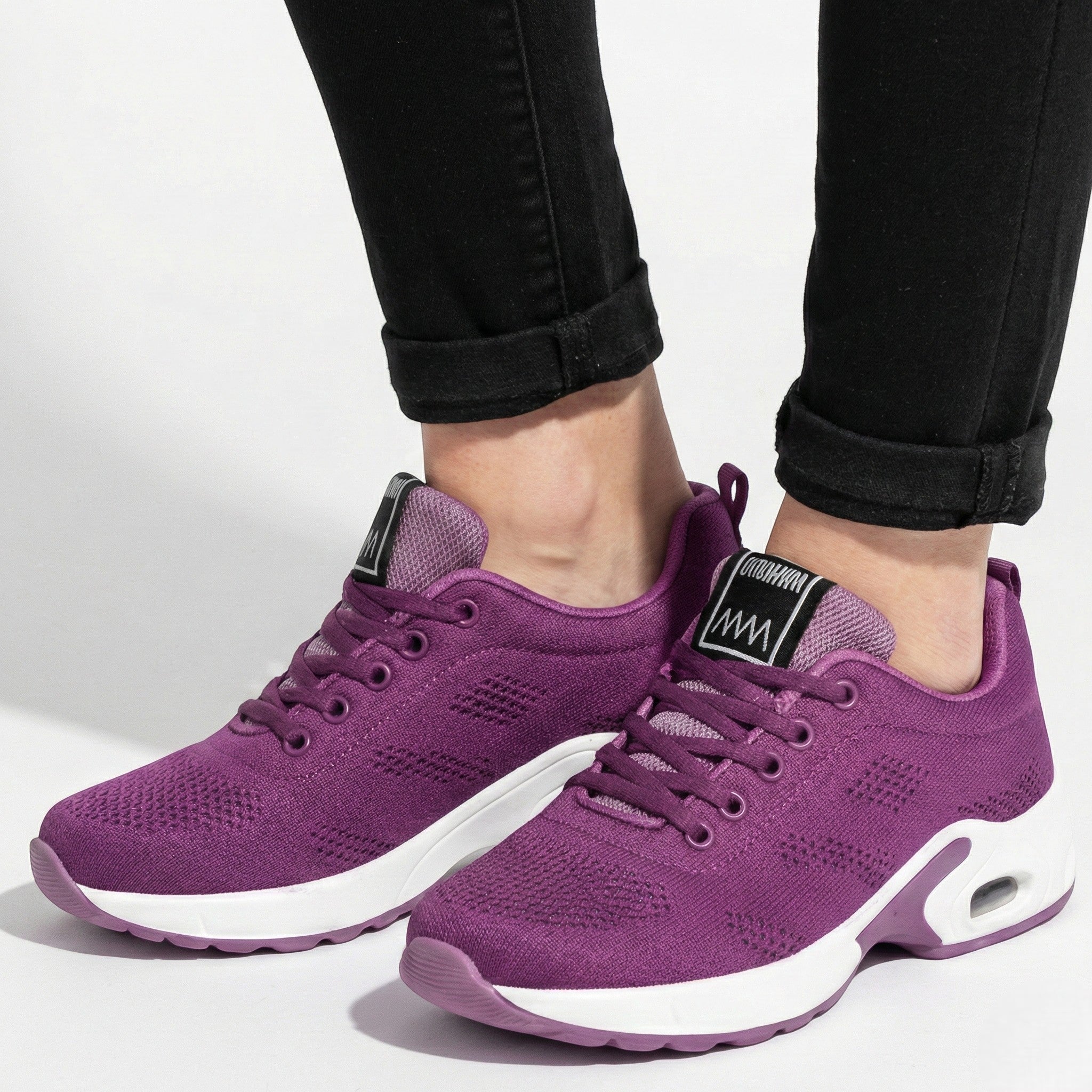 Eleanor - Women's Lightweight Walking Shoes with Air Cushion - Shoes - Purple - Jones & Smith