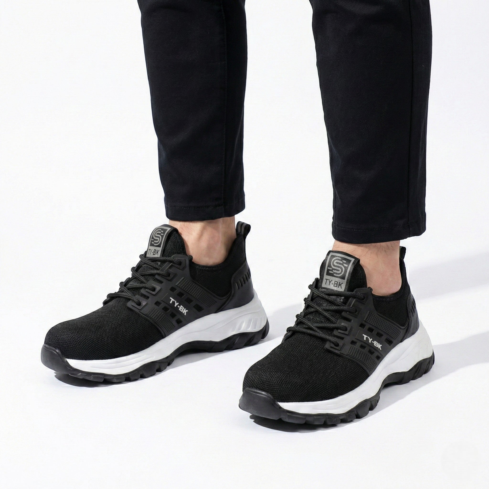 Elliott - Men's Breathable Steel Toe Safety Shoes - Shoes - Black - Jones & Smith