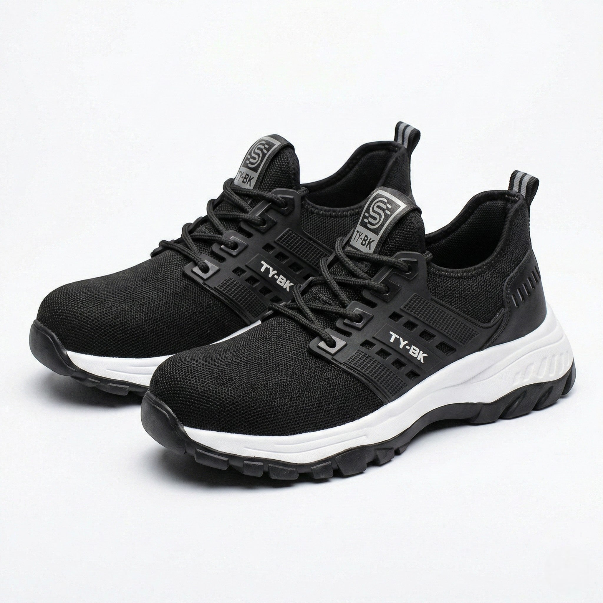 Elliott - Men's Breathable Steel Toe Safety Shoes - Shoes - Black - Jones & Smith