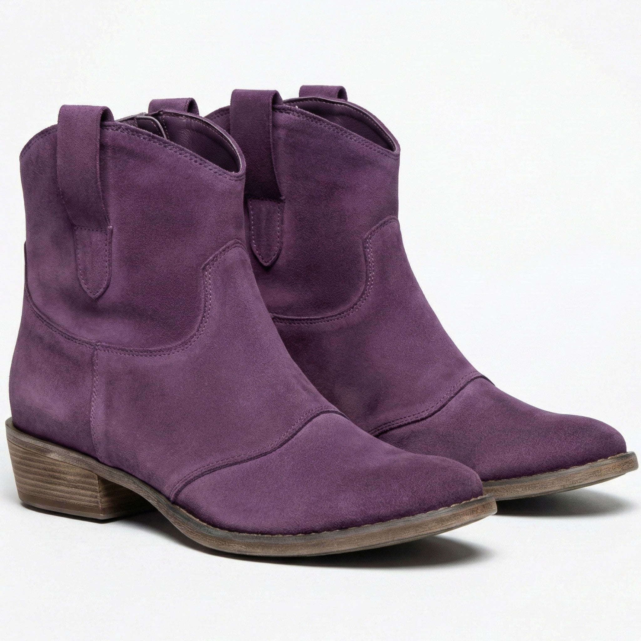 Grace - Women's Ankle Boots with Pointed Toe - Shoes - Purple - Jones & Smith
