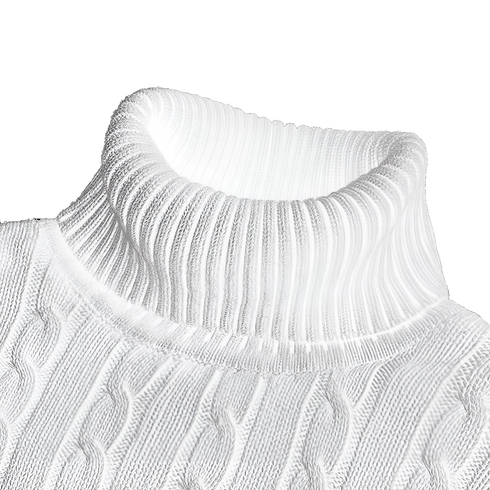 Henrik – Cable Knit Roll Neck Jumper in Wool - Sweaters - Jones & Smith