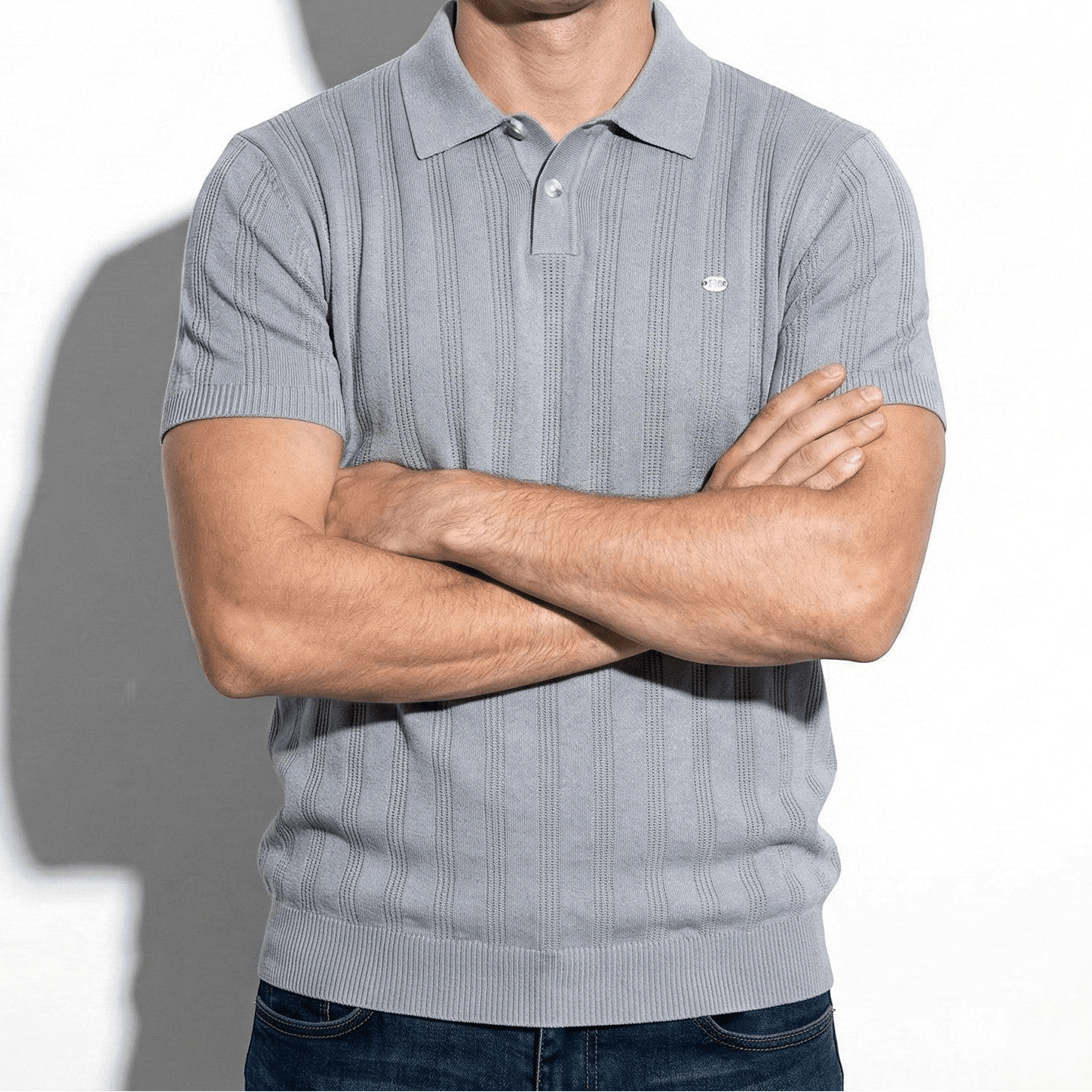 Hugo - Men's Tailored Fit Polo Shirt - Tops, T-shirts & Shirts - Blue - Jones & Smith