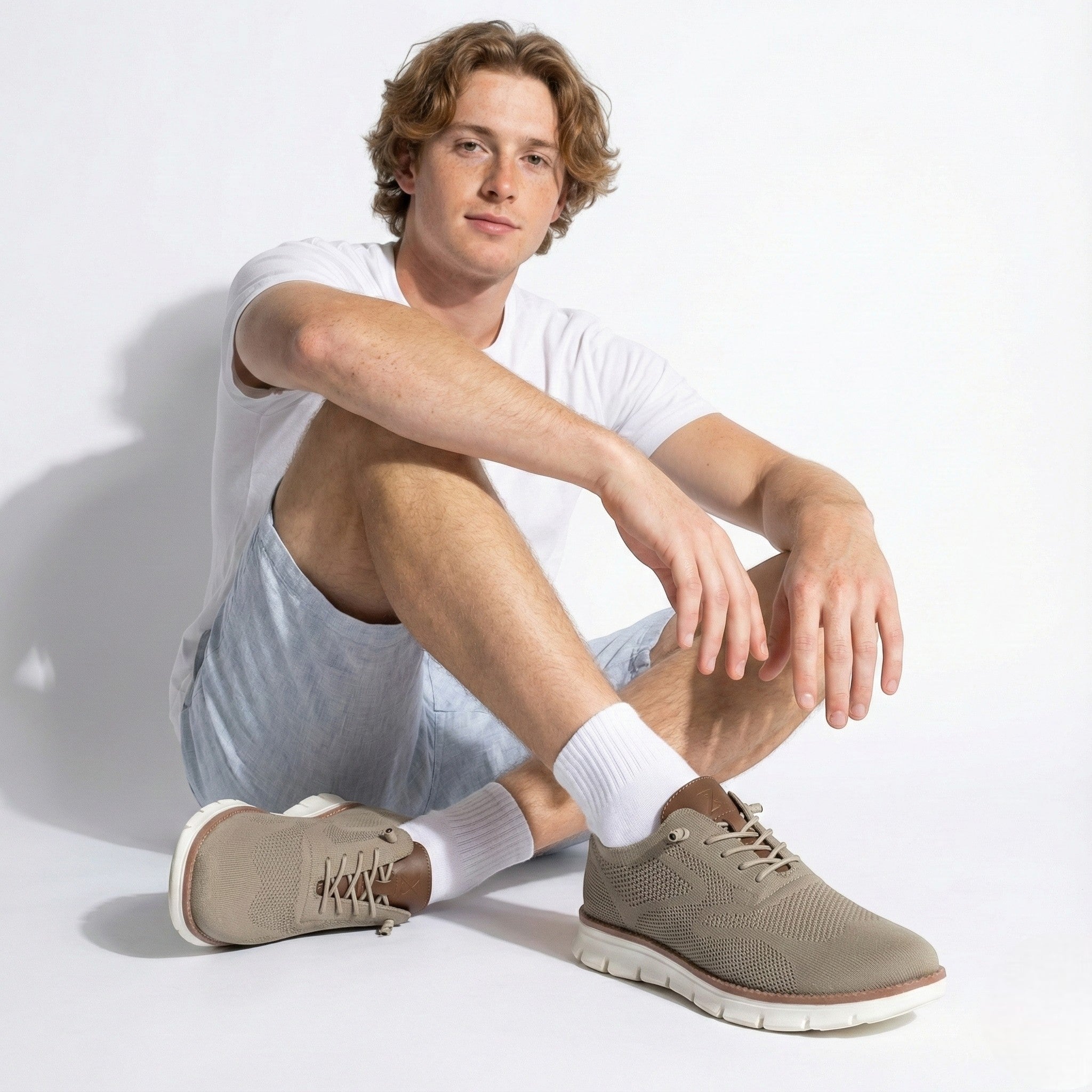 Ian – Orthopaedic Shoes – Extra Comfort & Breathable - Shoes - Light Brown - Jones & Smith