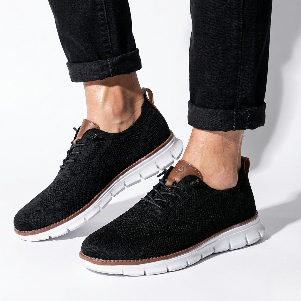 Ian – Orthopaedic Shoes – Extra Comfort & Breathable - Shoes - Black - Jones & Smith