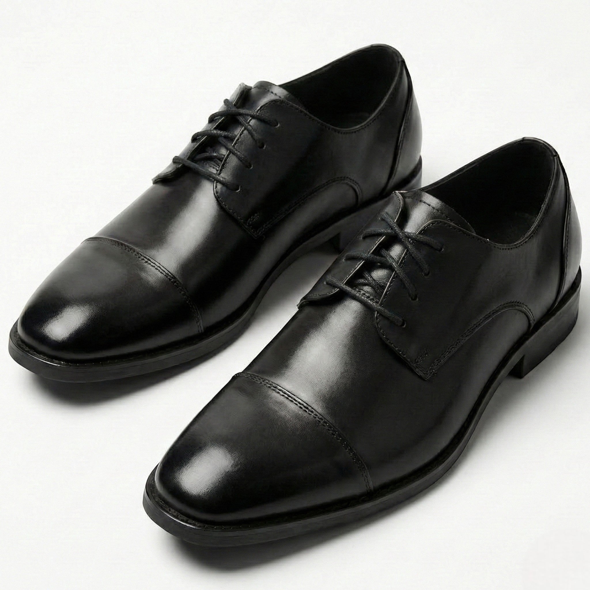 Joseph - Men's Oxford Shoes with Cushioned Comfort - Shoes - Black - Jones & Smith