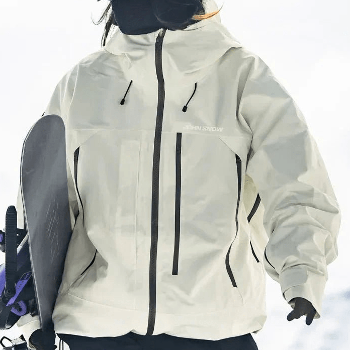 Kaitlyn - Women’s Waterproof Ski Jacket - Ski Jacket - White - Jones & Smith