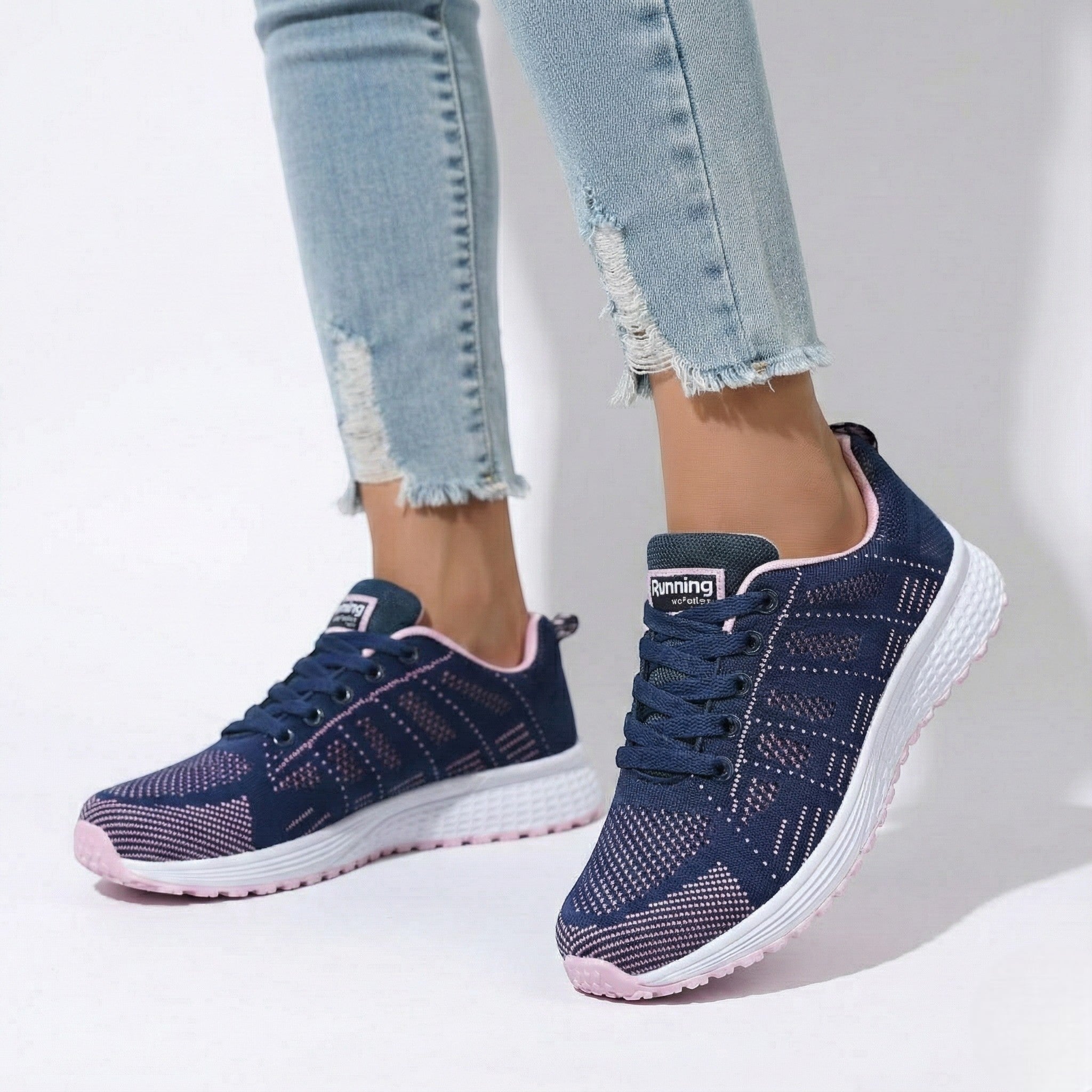 Lydia - Women’s Lightweight Orthopaedic Walking Shoes - Shoes - Blue - Jones & Smith