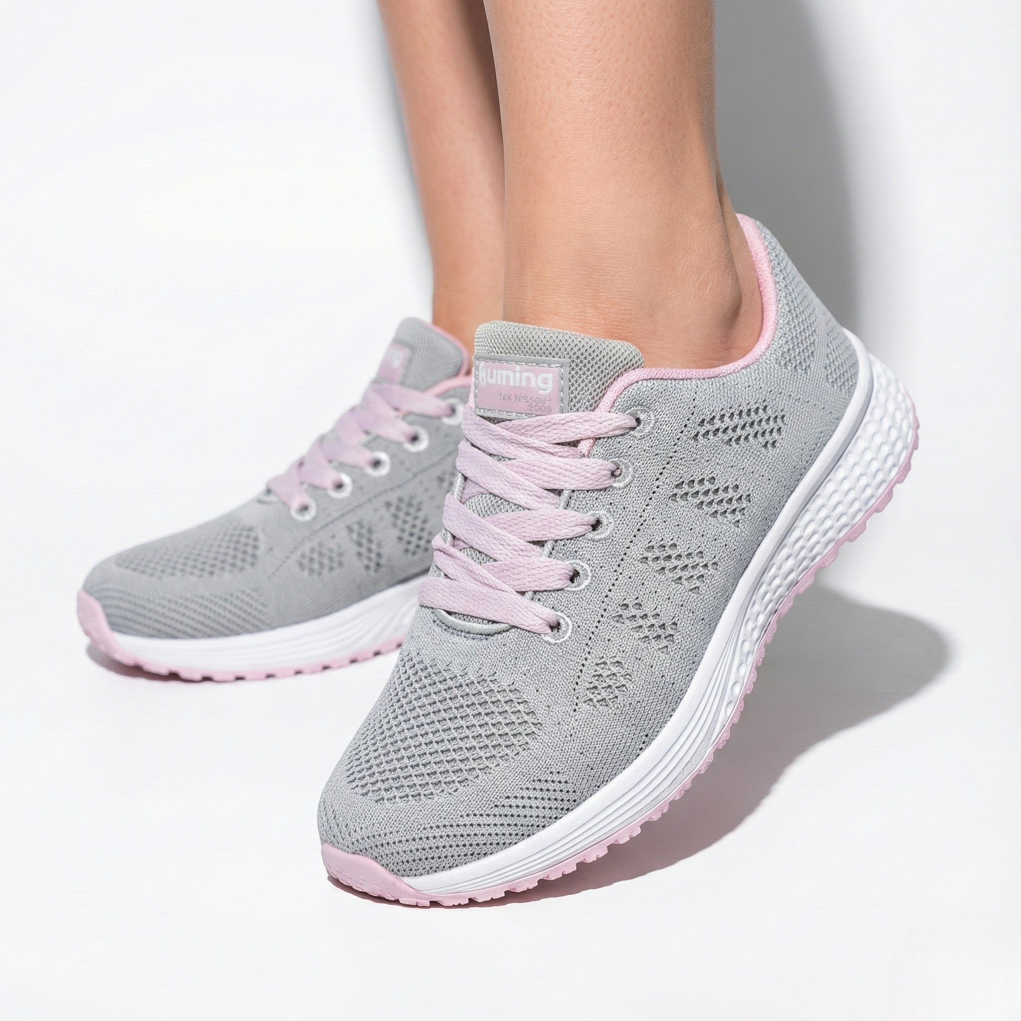 Lydia - Women’s Lightweight Orthopaedic Walking Shoes - Shoes - Light Grey - Jones & Smith