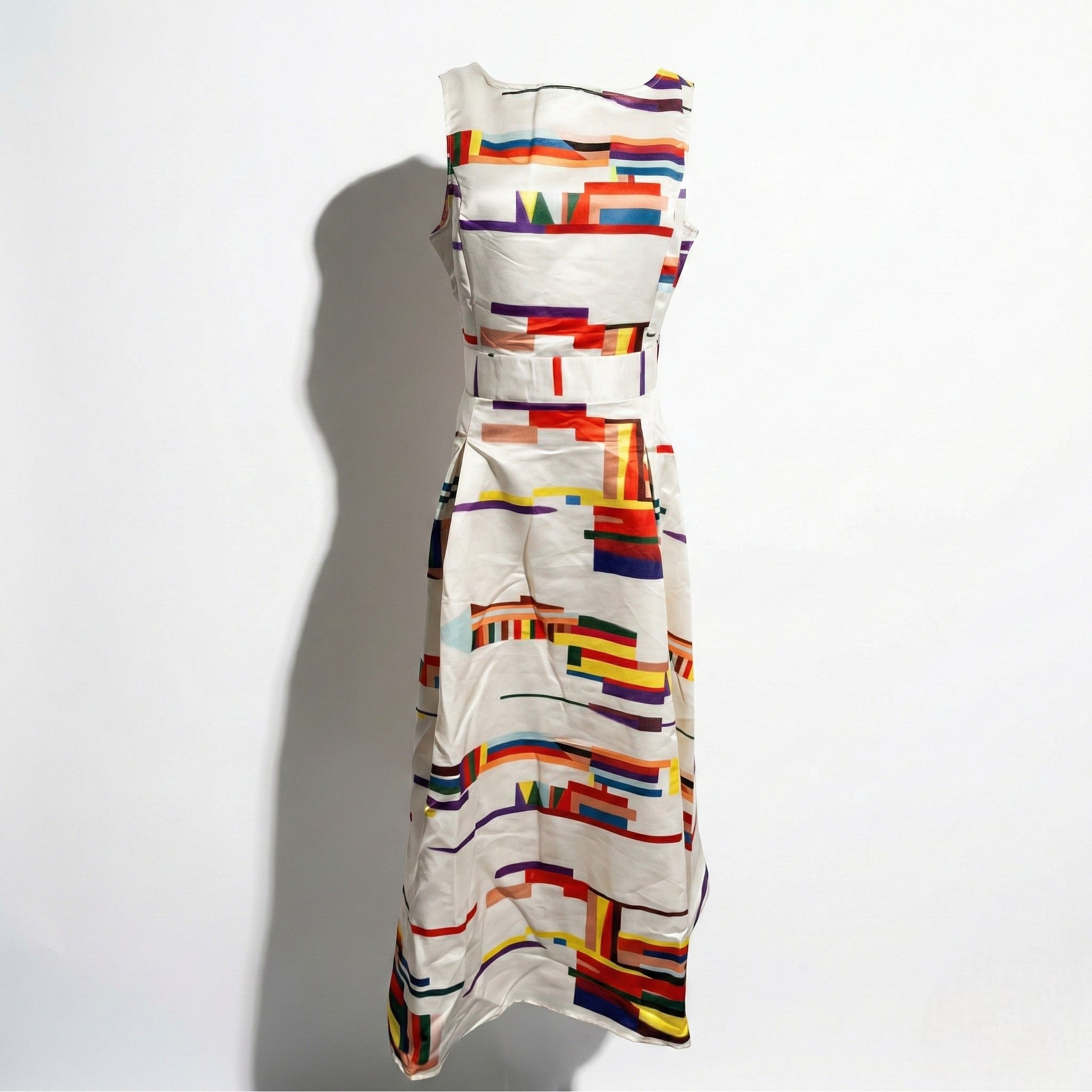 Mabel - Women's Strapless Maxi Dress with Abstract Floral Print - Dresses - Multicolour - Jones & Smith