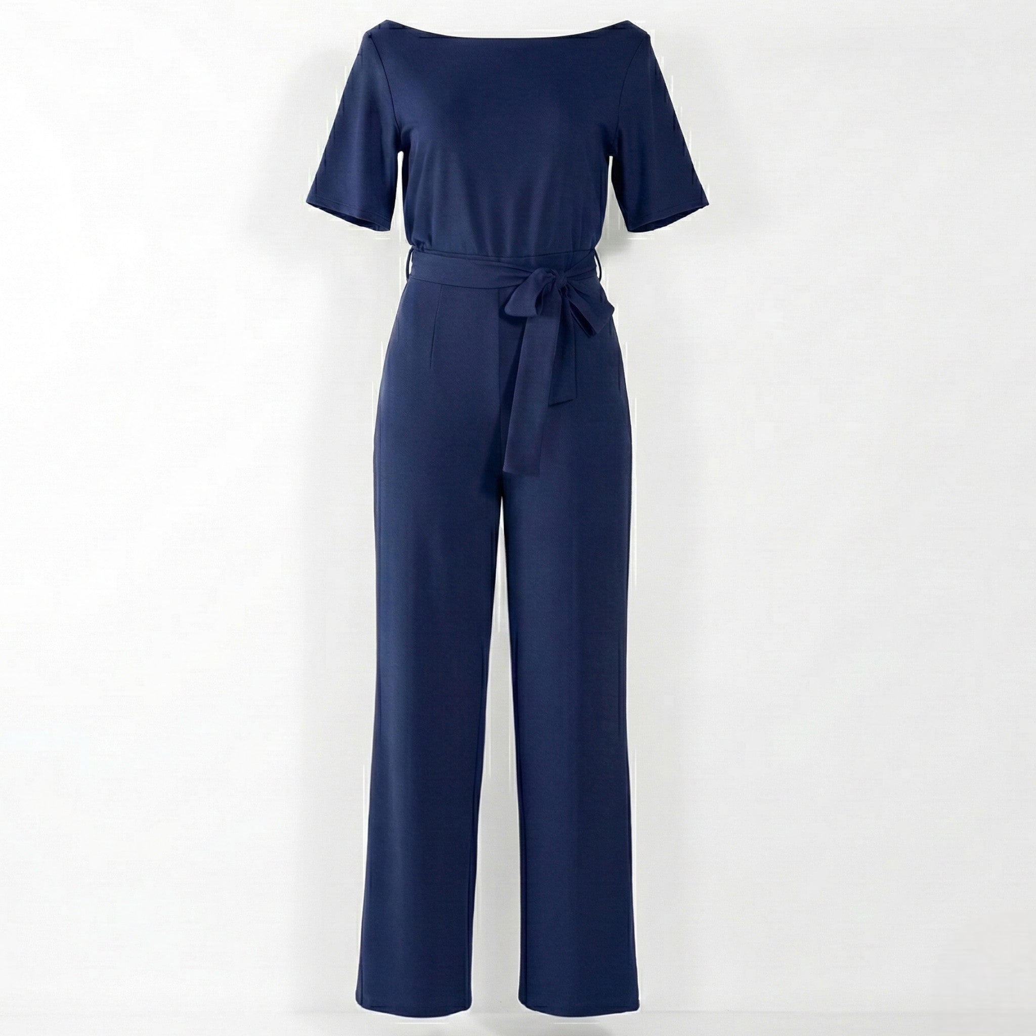 Maisie - Women’s Short - Sleeve High - Waist Jumpsuit - Sets - Blue - Jones & Smith
