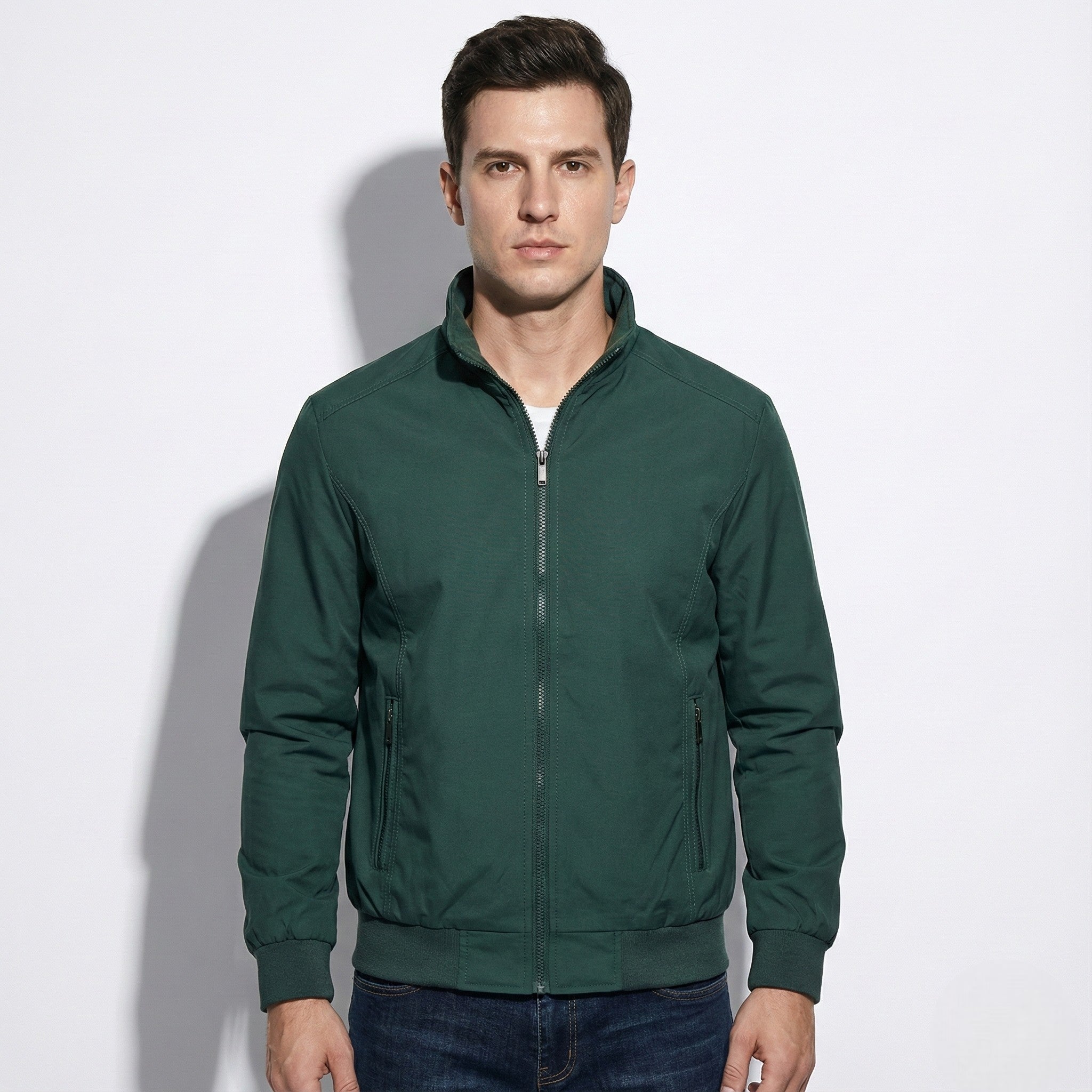 Mark - Men's Lightweight Windbreaker Jacket - Jackets & Coats - Green - Jones & Smith