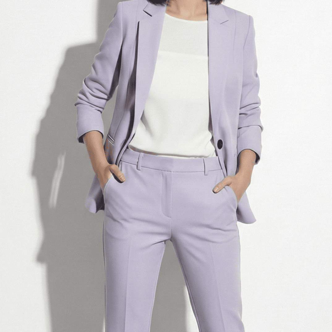 Megan - Women's Formal & Casual Blazer and Trouser Set - Sets - Purple - Jones & Smith