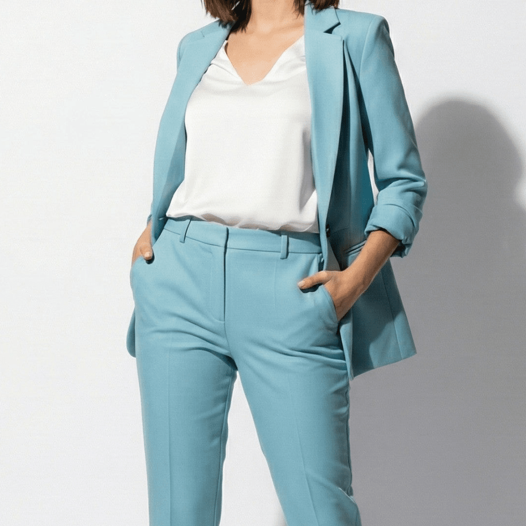 Megan - Women's Formal & Casual Blazer and Trouser Set - Sets - Blue - Jones & Smith