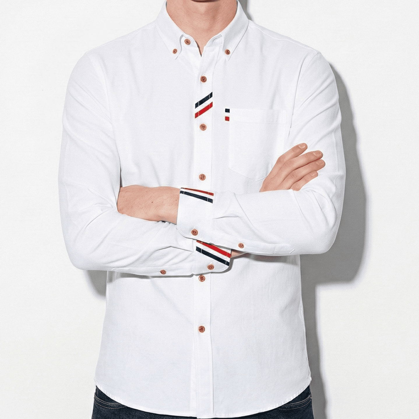 Owen - Men's Casual and Classic Long - Sleeve Shirt - Tops, T-shirts & Shirts - White - Jones & Smith