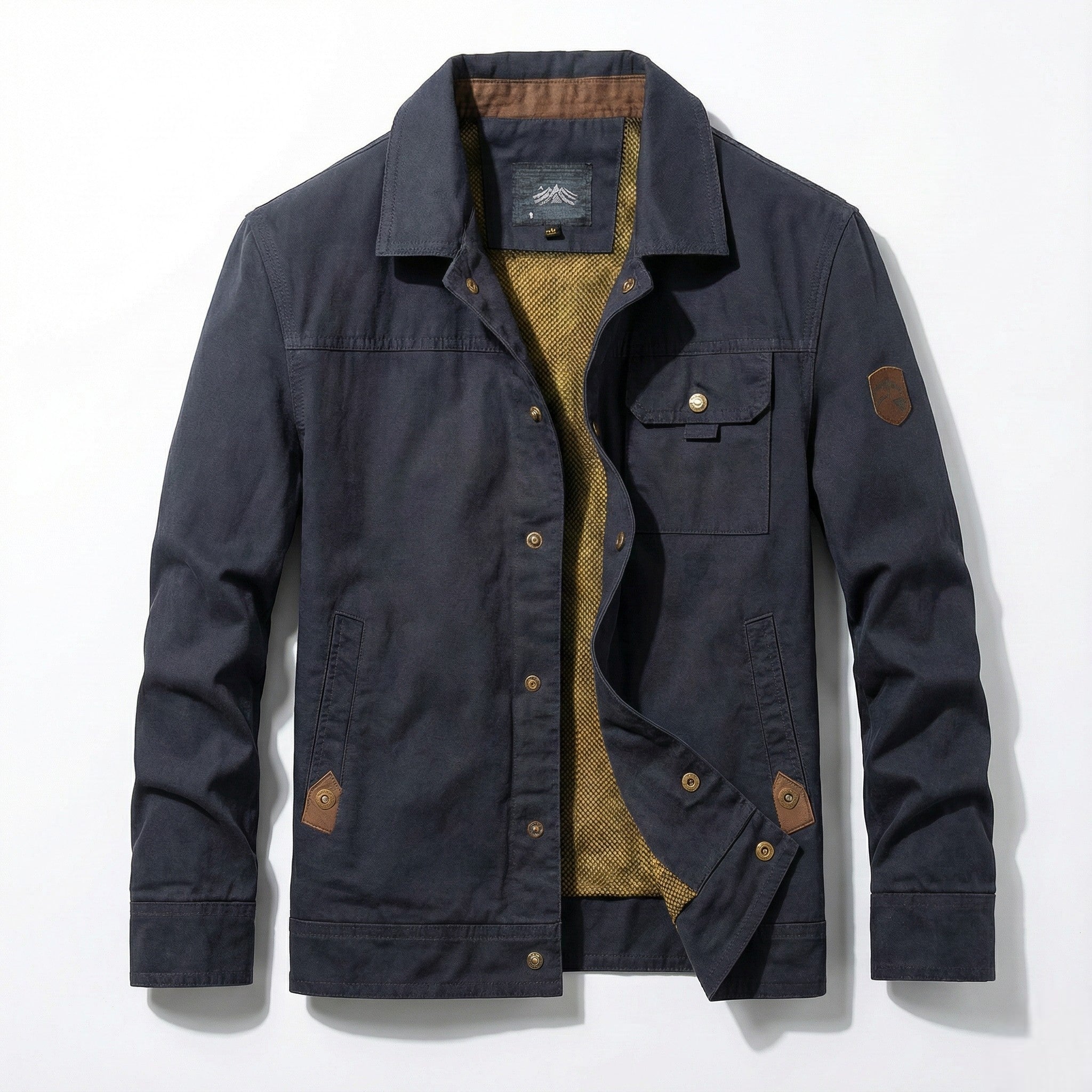 Owen - Men’s Utility Jacket for Casual Wear - Utility Jacket - Navy Blue - Jones & Smith