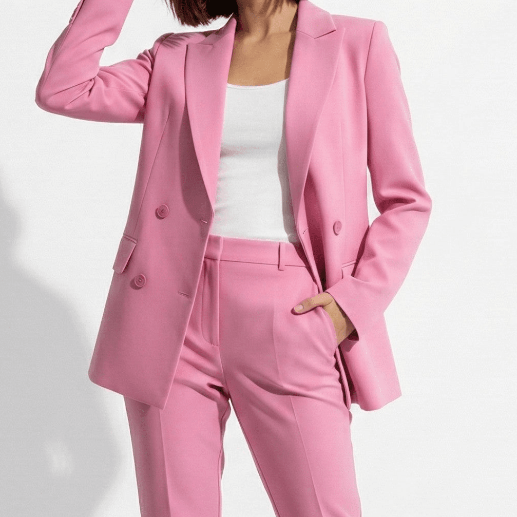 Phoebe – Women’s Tailored Blazer & Slim Trouser - Sets - Pink - Jones & Smith