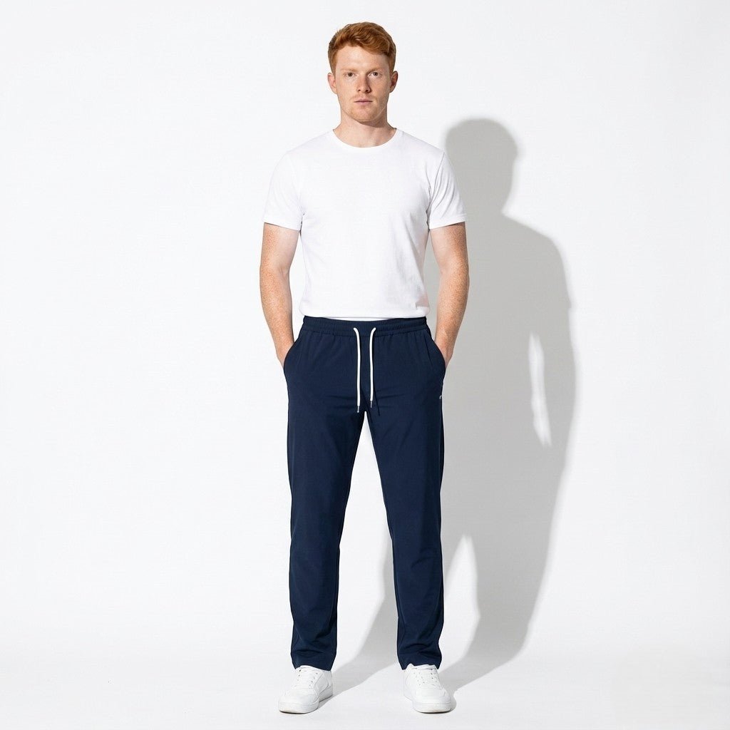 Robert - Men's Relaxed Fit Trousers with Pockets - Pants - Dark Blue - Jones & Smith