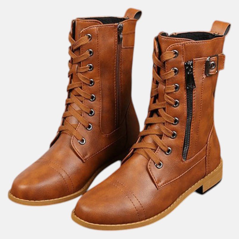 Sarena – Women's Ankle Boots with Zip Orthopaedic Winter Boots - Boots - Brown - Jones & Smith