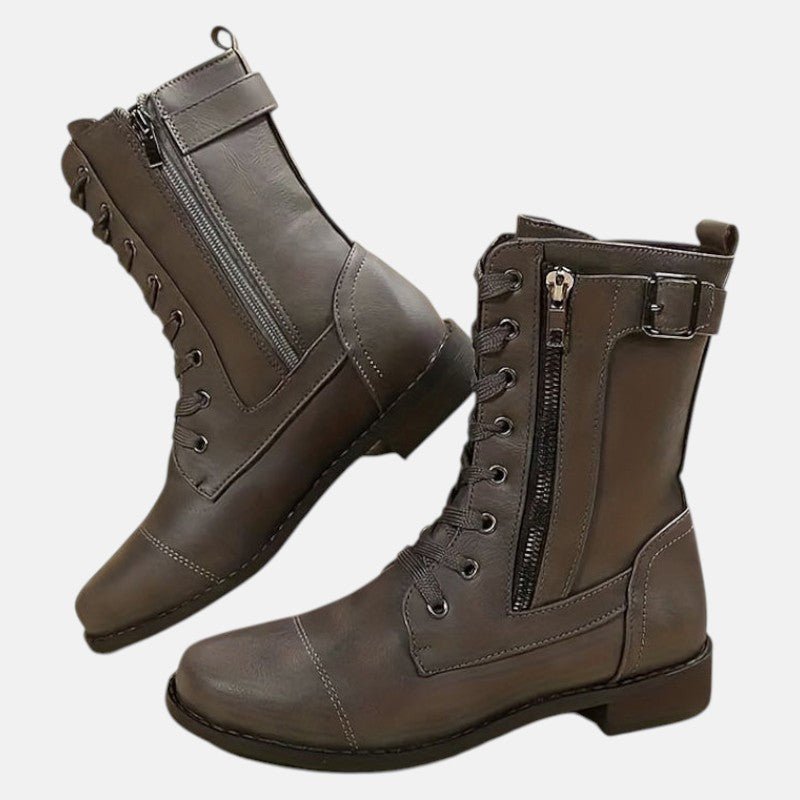 Sarena – Women's Ankle Boots with Zip Orthopaedic Winter Boots - Boots - Grey - Jones & Smith