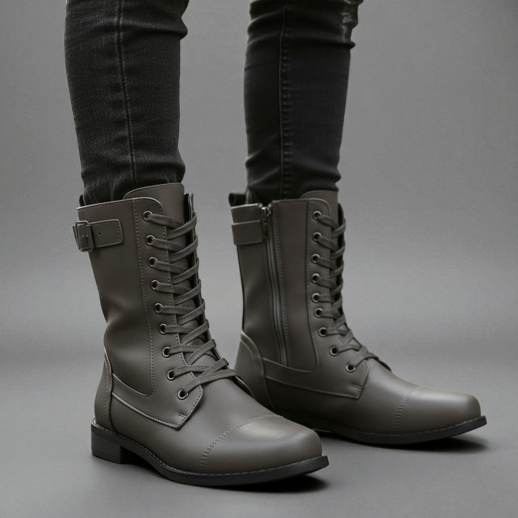 Sarena – Women's Ankle Boots with Zip Orthopaedic Winter Boots - Boots - Grey - Jones & Smith