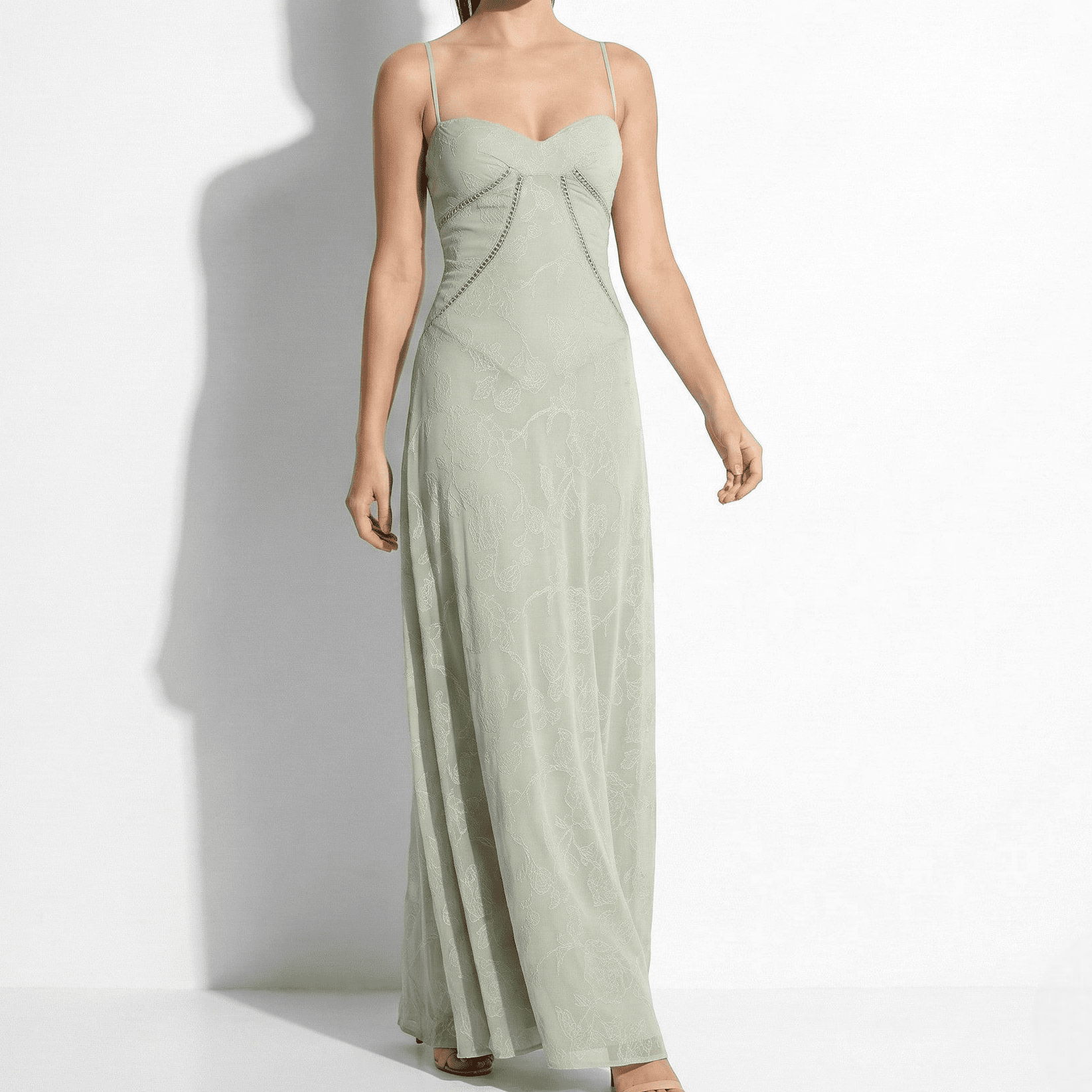 Scarlett - Women's Lace Maxi Dress - Dresses - Mint Green - Jones & Smith