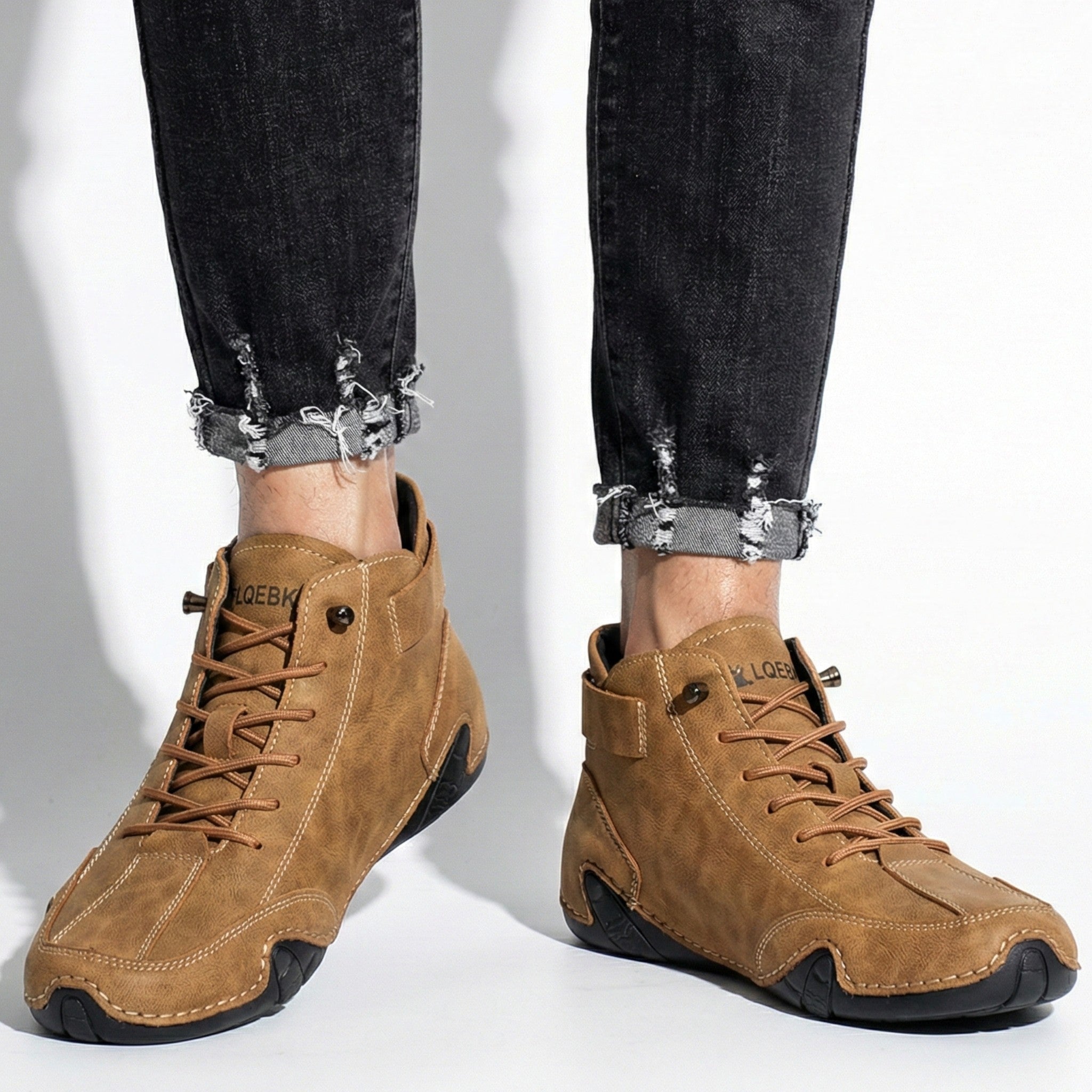 Thomas - Men's Non - Slip Barefoot Shoes - Shoes - Brown - Jones & Smith